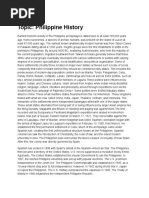 Topic - Philippine History