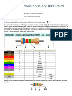 Código colores resistencias tester