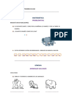 Día matemática lengua animales