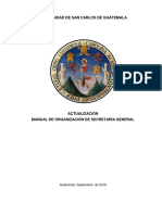 Manual de Organización de Secretaria General PDF