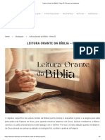 Leitura Orante Da Bíblia - Parte 07 - Diocese de Valadares