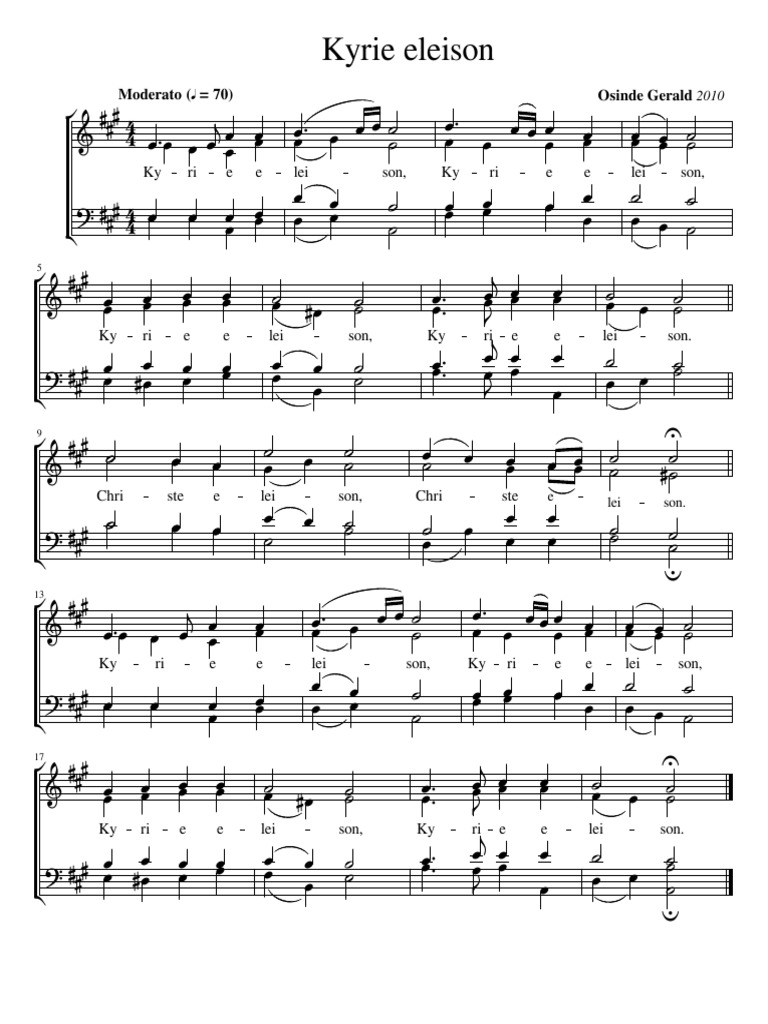 Kyrie Eleison Osinde PDF PDF Mass Liturgy 