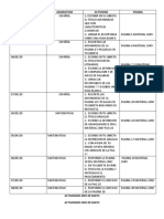 Actividades Mayo