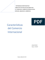 Características Del Comercio Internaciona