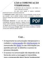 Introdução A Comunicação Interpessoal