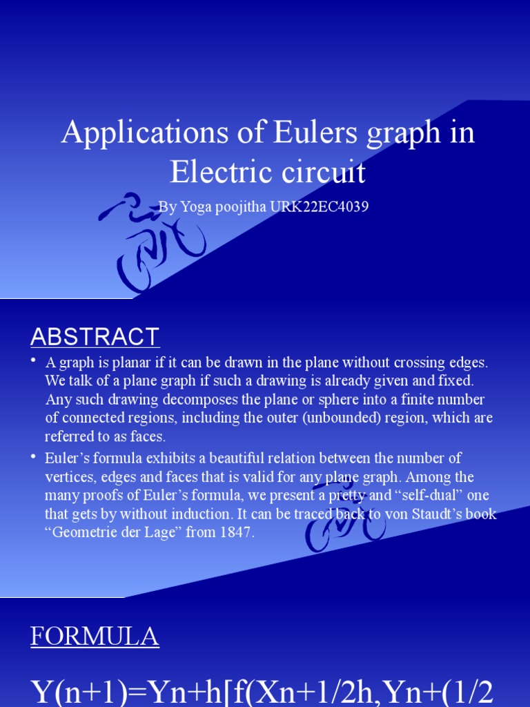 Applications of eulers graph in electric circuit 3 pdf electrical