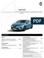 Votre CLIO: Intens E-Tech Hybride 140 - 21N - Essence + Électrique (Hybride) - Automatique Multi-Modes E-Tech