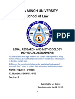 Arba Minch University Legal Research Factors