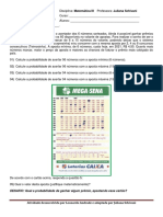 Probabilidade - Loteria - Esportiva - Portuguese Edition