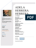 Curriculum Vitae Adela Herrera Herrera