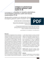 Dialnet RestauracionEcologicaEnPlantacionesForestalesDeEuc 5628797 PDF