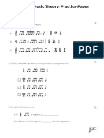 Grade 5 Music Theory: Practice Paper