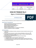 Hoja de Trabajo No. 3 Biomoléculas, Agua y Carbohidratos (1) 202201375