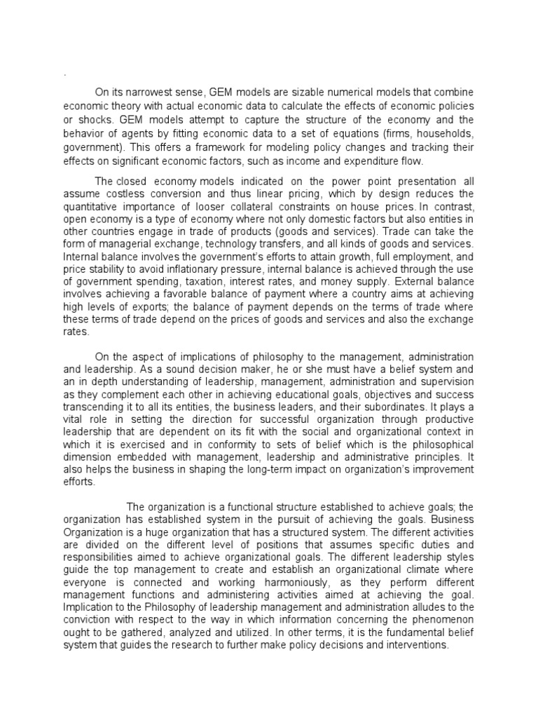 On Its Narrowest Sense PDF Leadership Goal