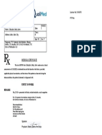 Pharmacy Prescription Pad Medical Certificate