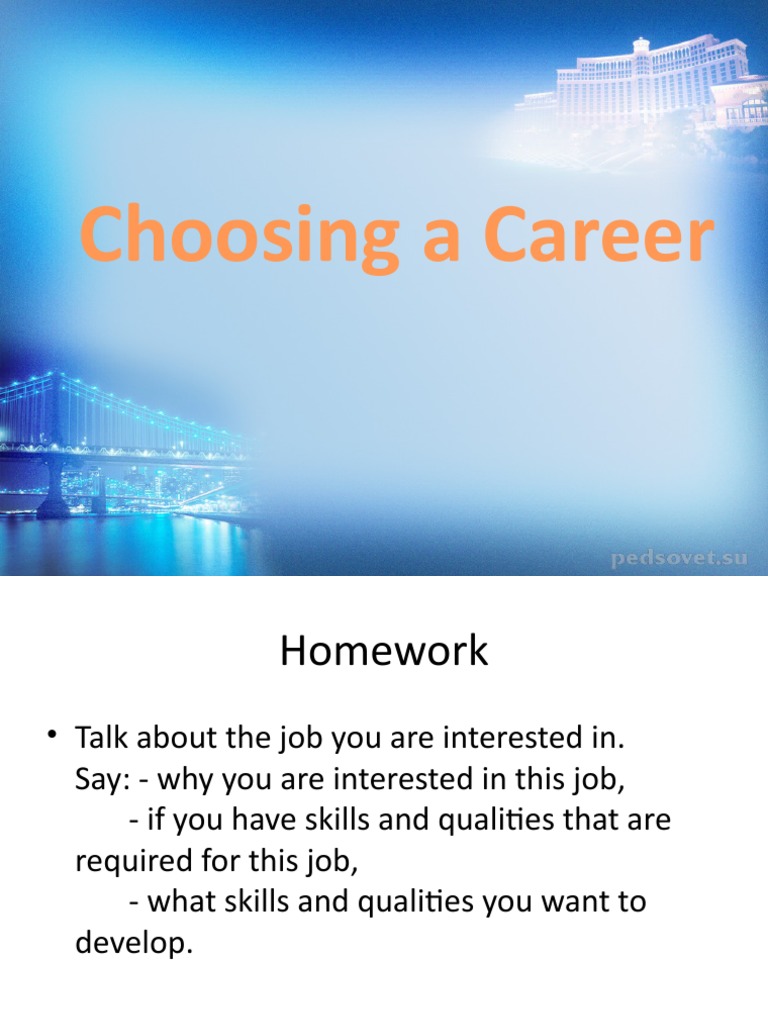 Choosing A Career 9 Form | PDF