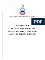 (Final) Kertas Kerja Pengurusan Dan Cadangan Kadar Caj Fasiliti Bangunan Arena Belia