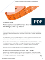 Airline Consolidator Business Model