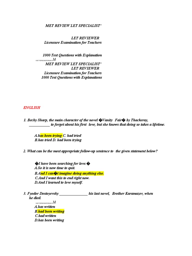 English 1000 Questions With Answers | PDF | Area | Percentage