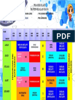 JADUAL PRASEKOLAH