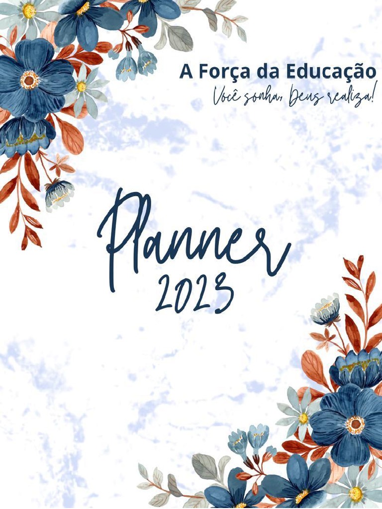 Planner 2023 IMPRIMIR PDF Adolescência Pedagogia