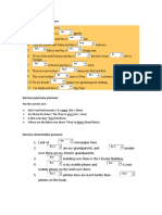 Exercises Possesive Adjectives