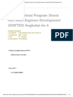 Form Registrasi Program Sharia Full-Stack Engineer Development (SHIFTED) Angkatan Ke-4