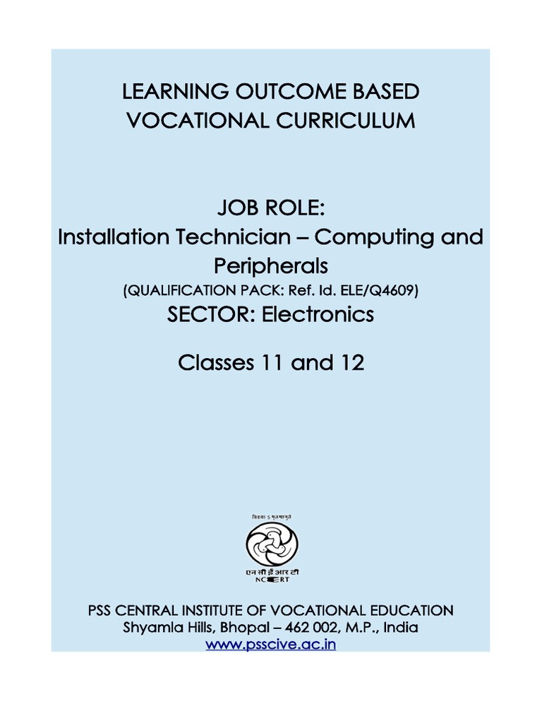 Electronics & Hardware Installation Technician Computing and