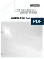 HAMADA B452 Service Mechanical - Manual PDF