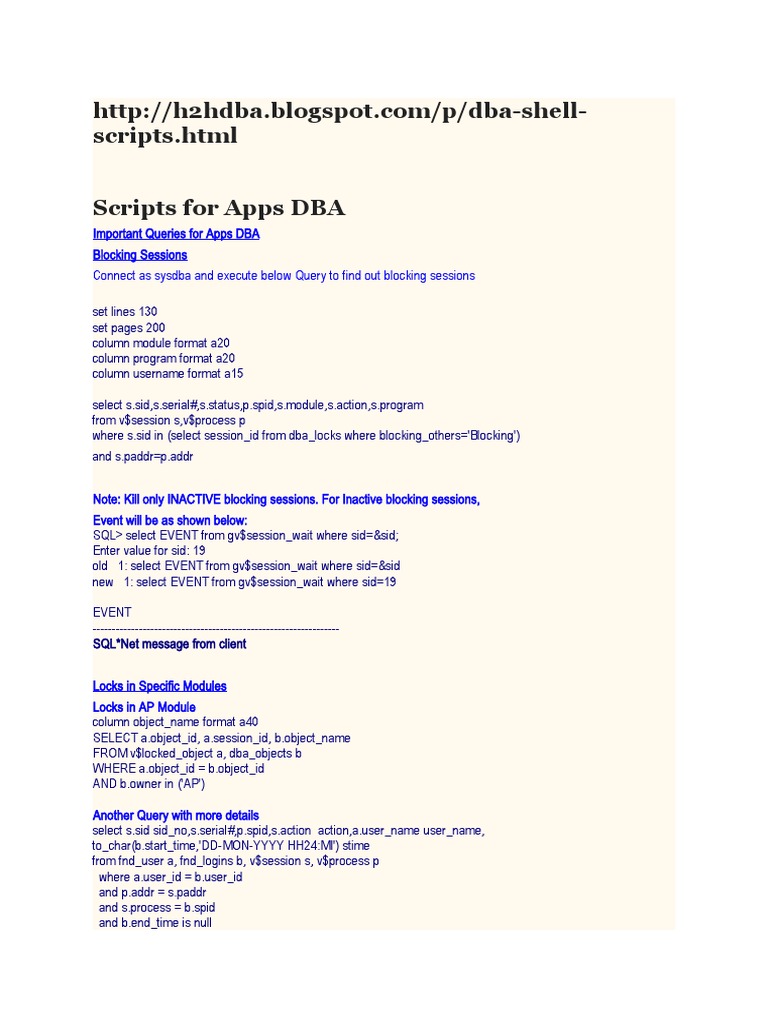 Common SCRIPTS PDF Computer Data Computer Programming