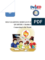 Self-Learning Module in English 9 QUARTER 3-Module 1 Connecting To The World