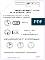 57.medidas de Tempo - As Horas e Os Minutos