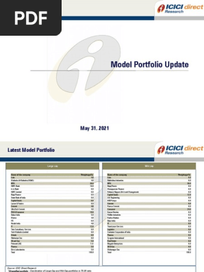 ICICIdirect_ModelPortfolio