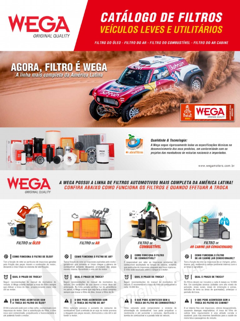 Catálogo de Produtos Wega Motors | PDF