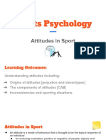 A Level PE Attitudes in Sport A