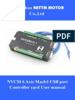 NVCM 6 Axis Mach3 USB Controller Manual