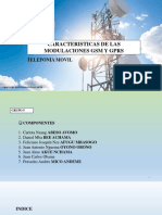 Caracteristicas de Las Modulaciones GSM Y GPRS: Telefonia Movil