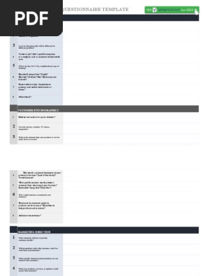 Customer Profile Template 14