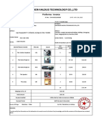 Shenzhen Tech Company Proforma Invoice