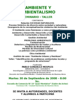 Seminario Ambiente - Cartel