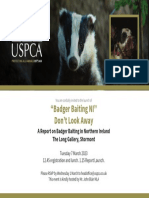 Badger Baiting in Northern Ireland Report Launch PDF