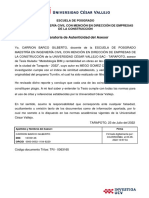 Declaratoria de Autenticidad Del Asesor