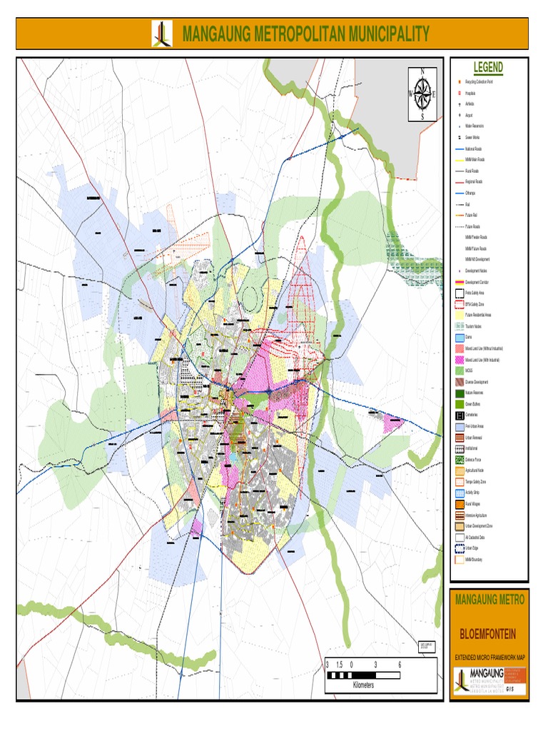 Bloemfontein Map PDF