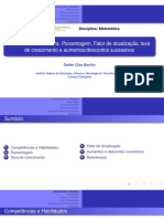 1 Slides Financeira 01 Porcentagem Fator Descontos PDF