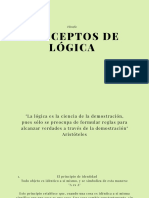 Lógica y principios de identidad, no contradicción y tercero excluido