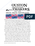 Houston Kiltmakers Special Weave Tartan Guide PDF