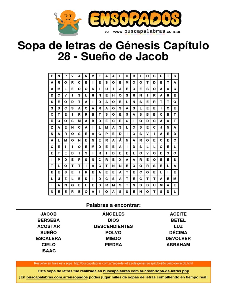 sopa-de-letras-de-génesis-capítulo-28-sueño-de-jacob | PDF