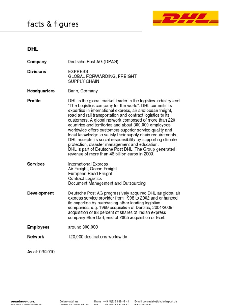 DHL: Global Logistics Leader Overview | PDF | Business