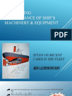 Monitoring ship machinery performance