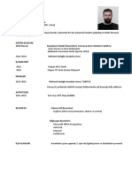 Melih Çınar CV PDF